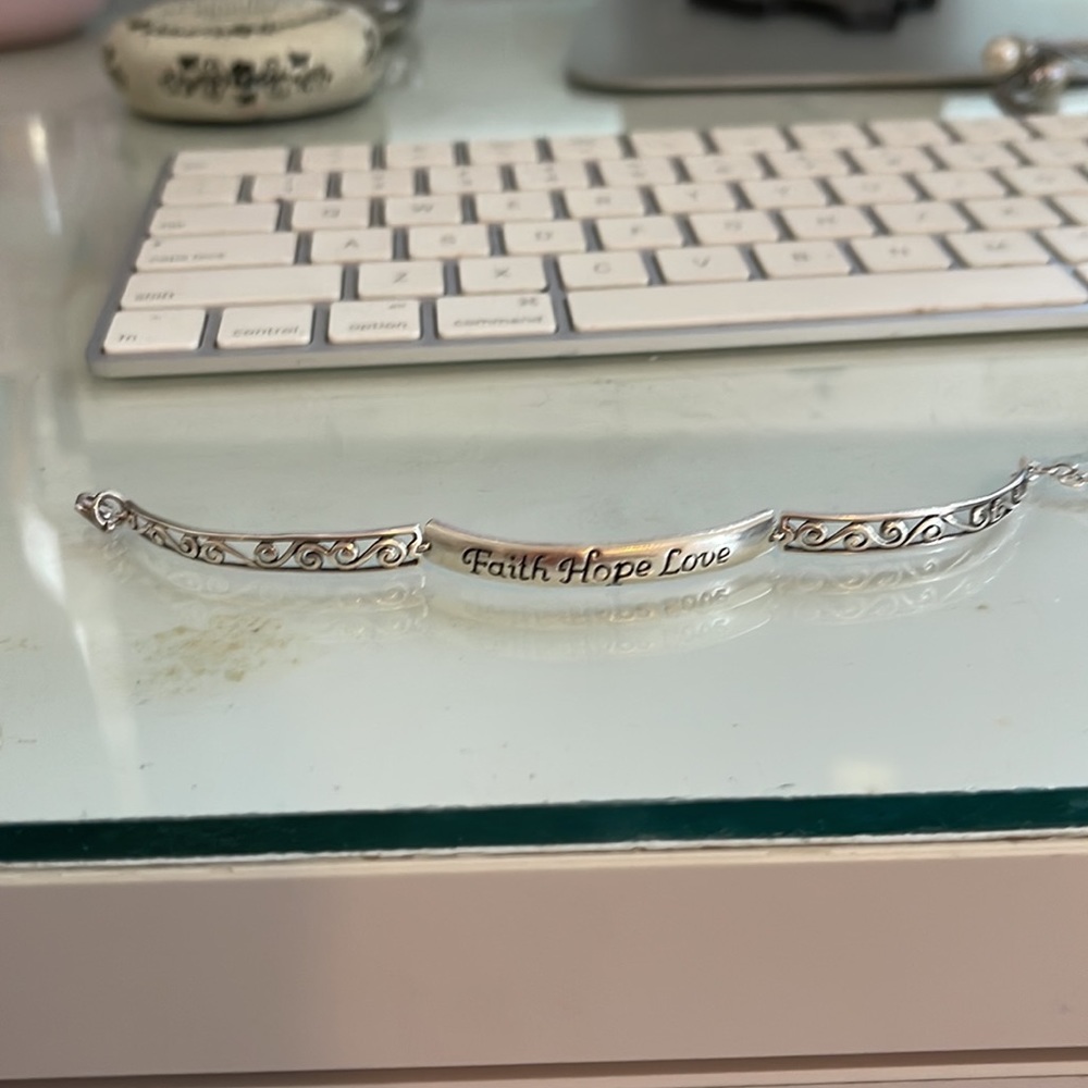 Silver Bracelet With Message - image 2